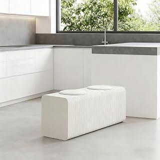 Portable Folding Stool, Collapsible Honeycomb Paper Chair, Lightweight 400lb Capacity for Indoor/Outdoor Use, Travel & Home, Space-Saving Design, White - 2 Seats