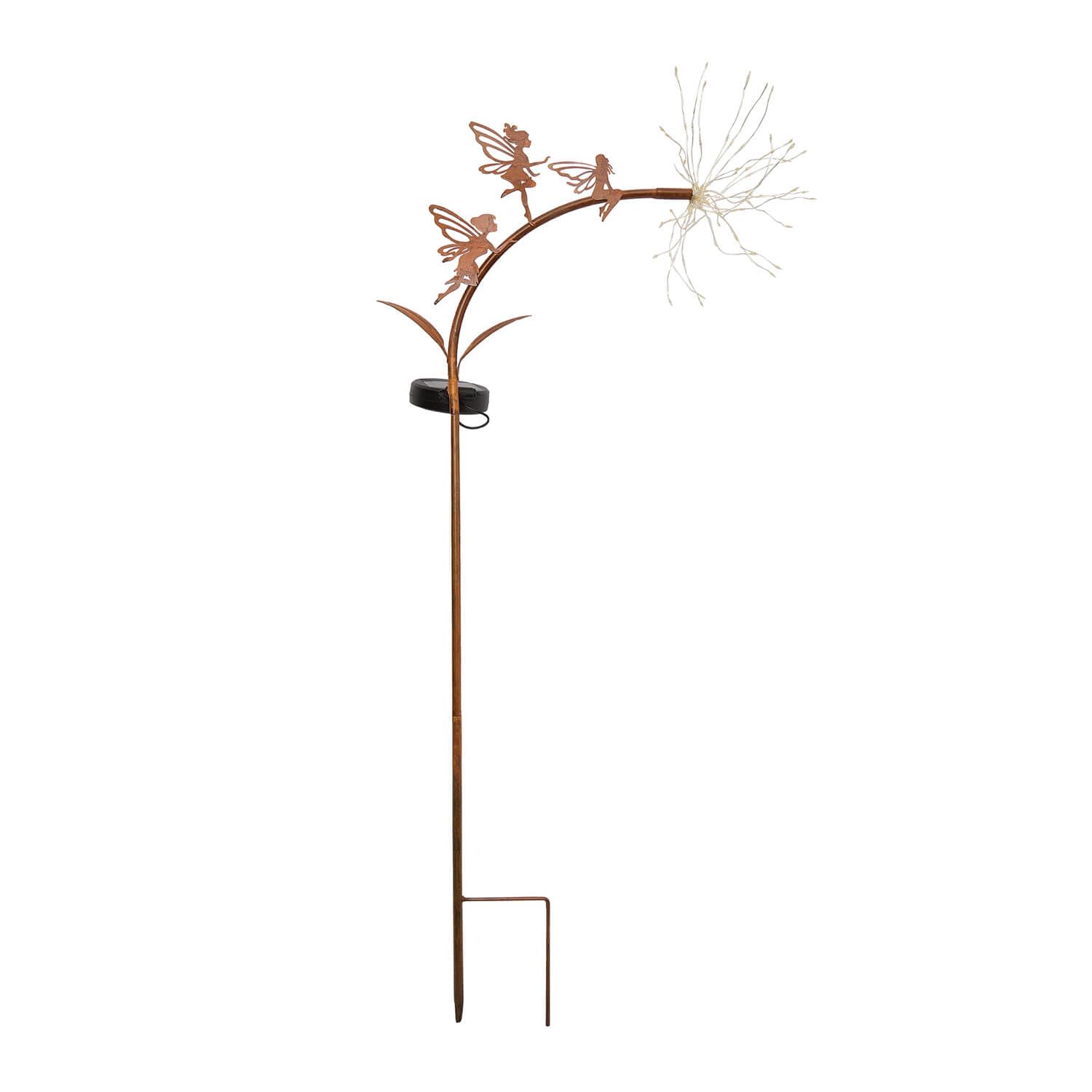 Coopers of Stortford Solar Fairies On Dandelion Stem Stake Garden Decor Light 90 Warm White Micro-LEDs