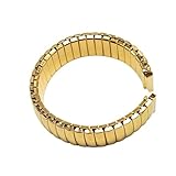 SKPVPOKOYL Accessori for cinturini da donna for uomo, cinturini in acciaio inossidabile di espansione, cinturini elastici in metallo(22mm)
