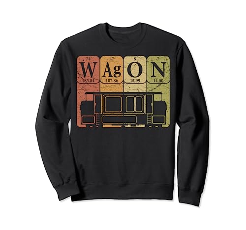 Train Wagon Periodic Table Elements Railroad Train Lover Sweatshirt