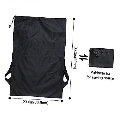 Cabilock Garment Bag Waterproof Suit Case for Long Dresses Coats Sweaters Large Capacity Storage Bag Black2