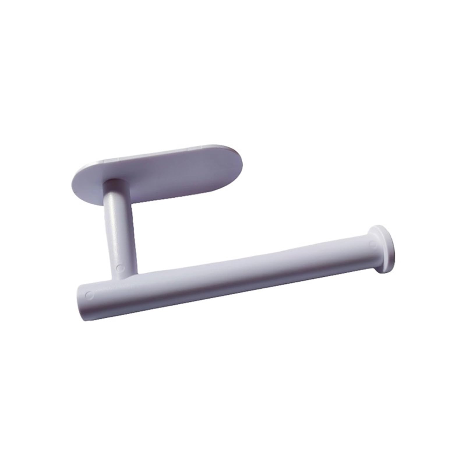 Roll Holder Kitchen Paper Towel Holder Adhesive Tissue Hanger Toilet Roll Dispenser Cabinet Storage Napkin Rack Bathroom Accessories(White cylindrical)