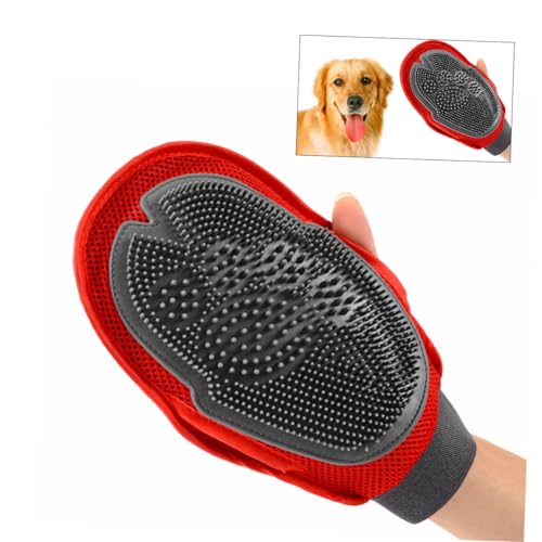 FOMIYES luvas de limpeza luva para cuidar de animais de estimação luva de escova de gato Cachorro Gr