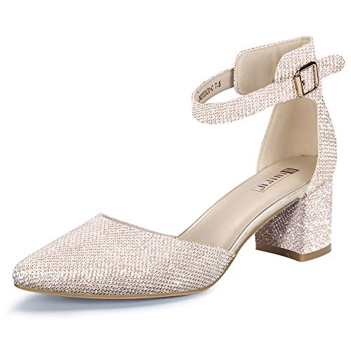 IDIFU Gold Glitter D'Orsay Pumps