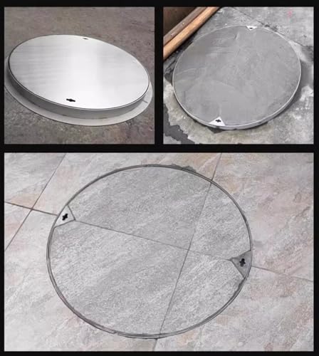Tapa de registro redonda de acero inoxidable con base para inspección de tanques 7