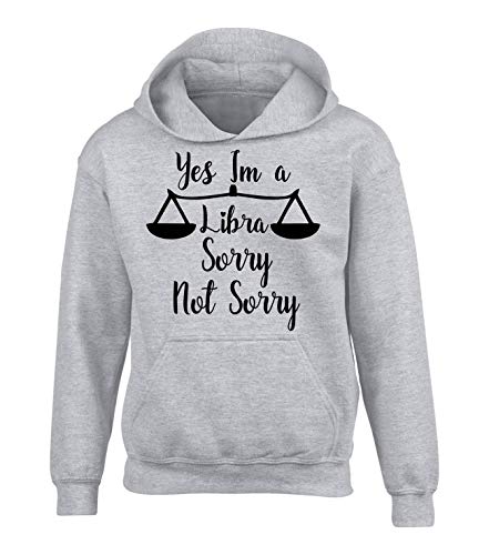 Sweat à capuche Libra gris pour exprimer sa personnalité ado 12-13 ans