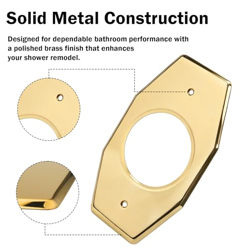 One-Hole Shower Remodel Cover Plate Compatible with Moen & Delta Valve Trim by shiguan - Used condition - Image 5