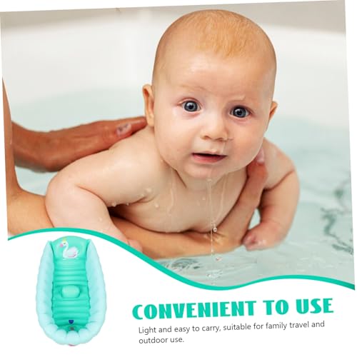 Bañera inflable para niños pequeños recién nacidos diseño portátil 7