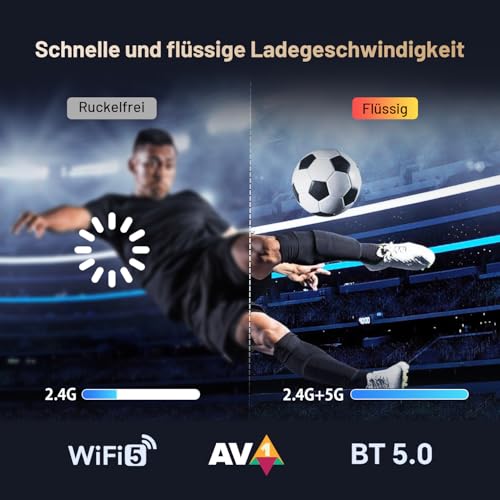 Kinhank Google TV Box, Smart TV Box 4K UHD HDR10+, Dolby Audio, Streaming Media Player Unterstützung Google/Netflix Zertifiziert, 2GB+16GB, Google Assistant, Screen Mirror, 2.4G+5G WiFi, BT5.0 – Bild 6