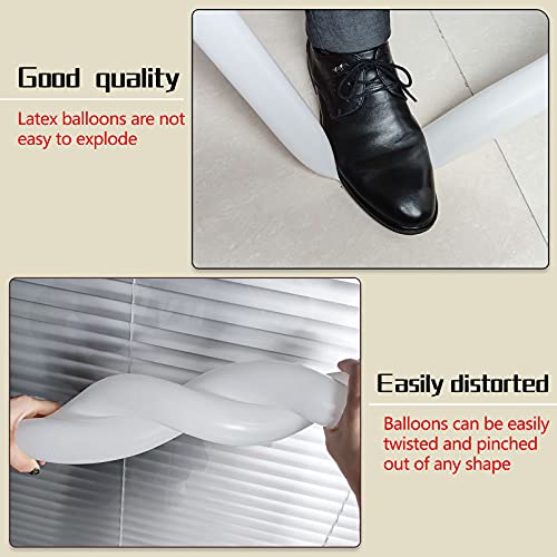 Kuulbela NMSM-007 100Pcs Clear 260 Balloons Clear Long Skinny Latex Balloons thumb #1