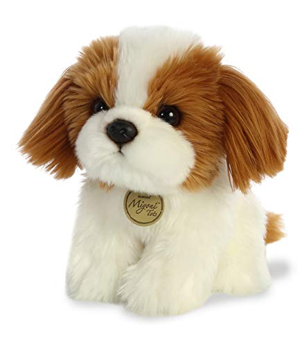 Linda Pelúcia do Cachorro da Raça Shih Tzu Série Miyoni 18cms x 20cms