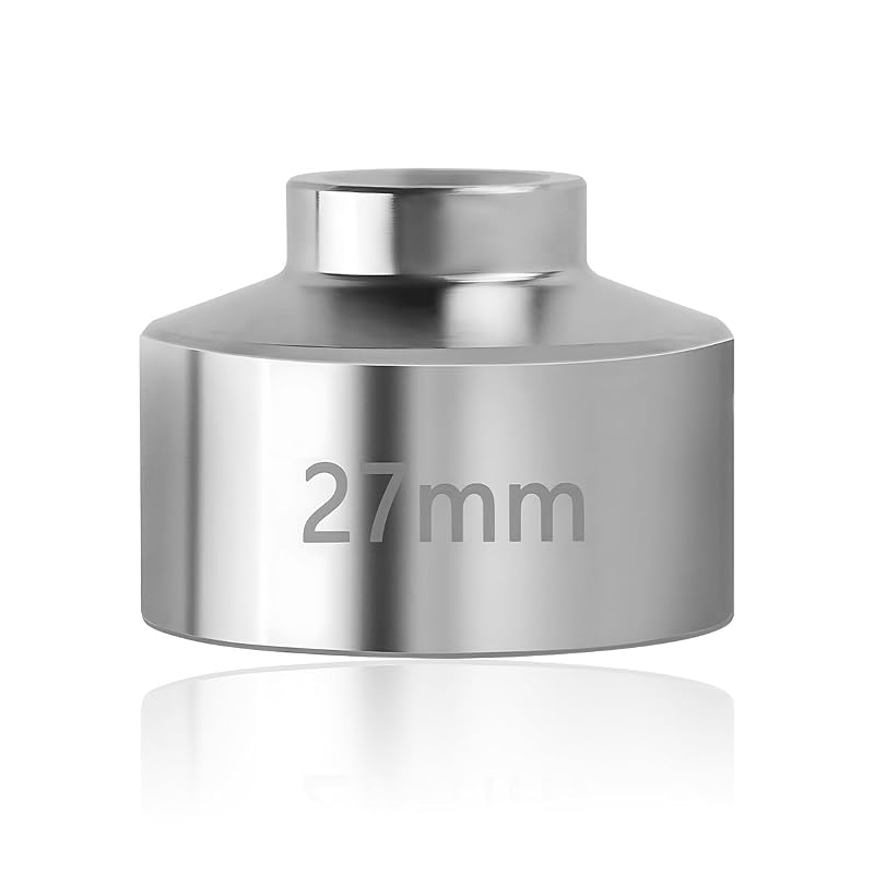 Soquete para Filtro de Óleo Gasedin 27 mm, Chave Sextavada de 6 Pontos em Aço Cromo-Vanádio