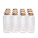 Danmu Art 30 ml 1.18" x 2.75" Mini Bocaux bouteilles en verre avec bouchon en liège en bois (12)