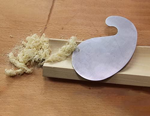 Grattoir à bois concave élimine traces de ponçage sans rayer