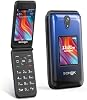 Schok Teléfono plegable 4G, compatible con AT&T/T-Mobile, carcasas intercambiables (azul/rojo) 2