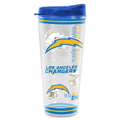Image of Rico Industries NFL Football Los Angeles Chargers Double Wall 20oz Tritan Tumbler