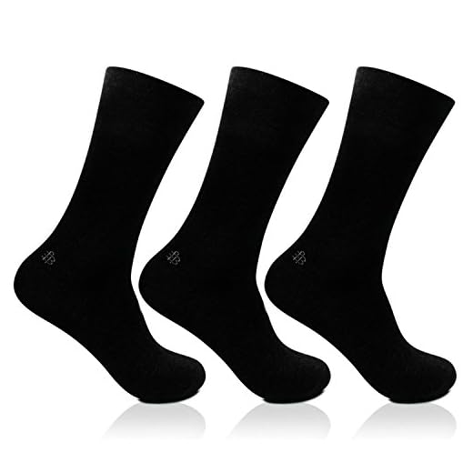 Bonjour Odour free plain Socks for Men with brand logo Pack of 3 Pairs_BRO201D-PO3