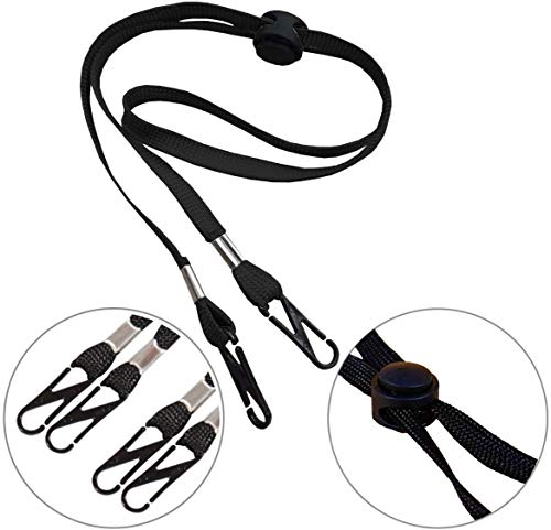 Quanan 779605814830 5 Pack Adjustable Length Face Mask Lanyard, Handy & Convenient Safety Mask Holder Hanger Rest thumb #6