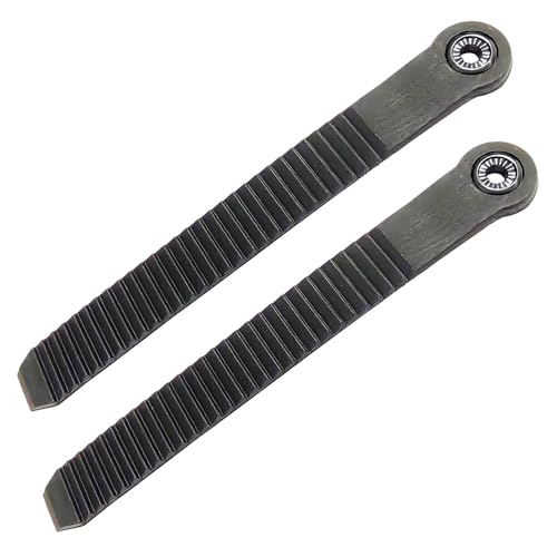 1 Pair 8.15 inch Snowboard Binding Toe/Ankle Ladder Straps Black TPEE for Snowboard Binding Strap-in System