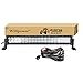 Willpower 22 pouces droit led barre lumineuse 120W spot inondation combo Led travail lumière avec support de montage et faisceau de câblage pour 4x4 hors route bateau SUV UTE ATV camion