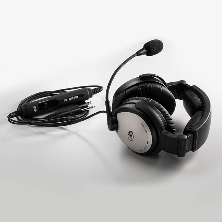 Lightspeed Aviation Sierra headset control box with cables