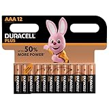 Duracell Plus LR03 AAA Mikro-Alkaline-Batterien, Packung mit 12