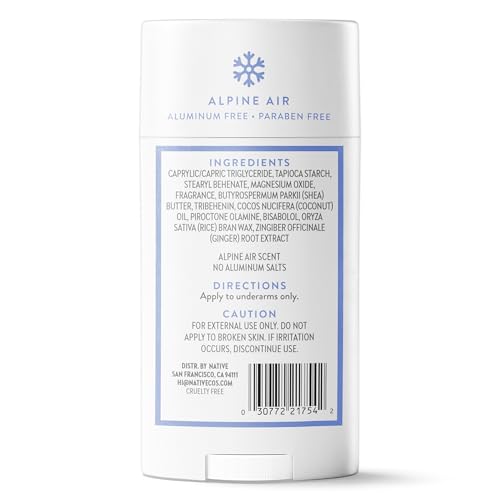 Native Deodorant Contains Naturally Derived Ingredients, 72 Hour Odor Control, Deodorant for Women and Men, Aluminum Free, Limited Edition, Alpine Air 2.65oz - image 9