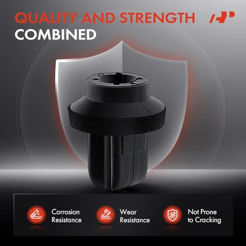 Clips de nailon para matrícula de Mercedes-Benz, sujeción antivibración de 8 mm 5