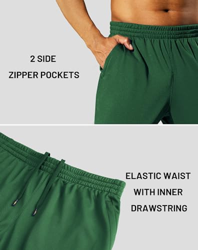 Image of MIER Mens Ankle Zip Sweatpants, Soccer Warm-up Track Pants with Pockets