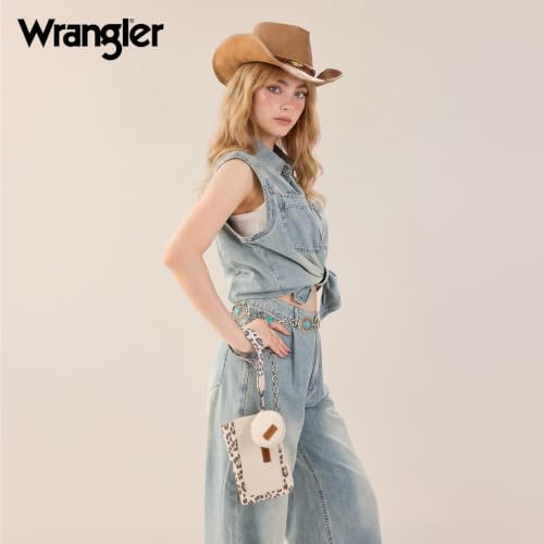Image of Montana West X Wrangler Keychain Wallets for Women Dual Pouch Wristlet