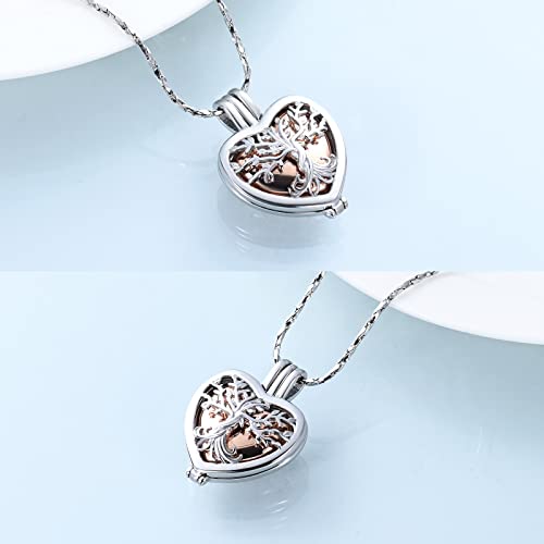 Imrsanl Cremation Jewelry for Ashes - Lotus Flower Ashes Pendant Necklace with Mini Keepsake Urn Memorial Ash Jewelry4