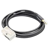 Stecker: 12-poliger Stecker TOOGOO Auto Aux Kabel 3,5 mm MP3 Audio Adapter Fit Fuer Peugeot 307 308 408 407 507 Sega Triumph Citroen C5 C2 RD4