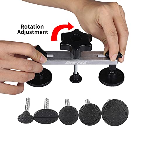 Dent Puller Kit,Diy Paintless Dent Repair At Home - 73Pcs Dent Removal Kit With Dent Lifter,2 In 1 Slide Hammer,Aluminum Bridge Dent Puller,Pdr Crease Glue Tabs For Car Hail Damage Dent & Ding Remover #TOP3