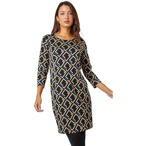 Roman Originals Women Shift Dress with Pockets Cover