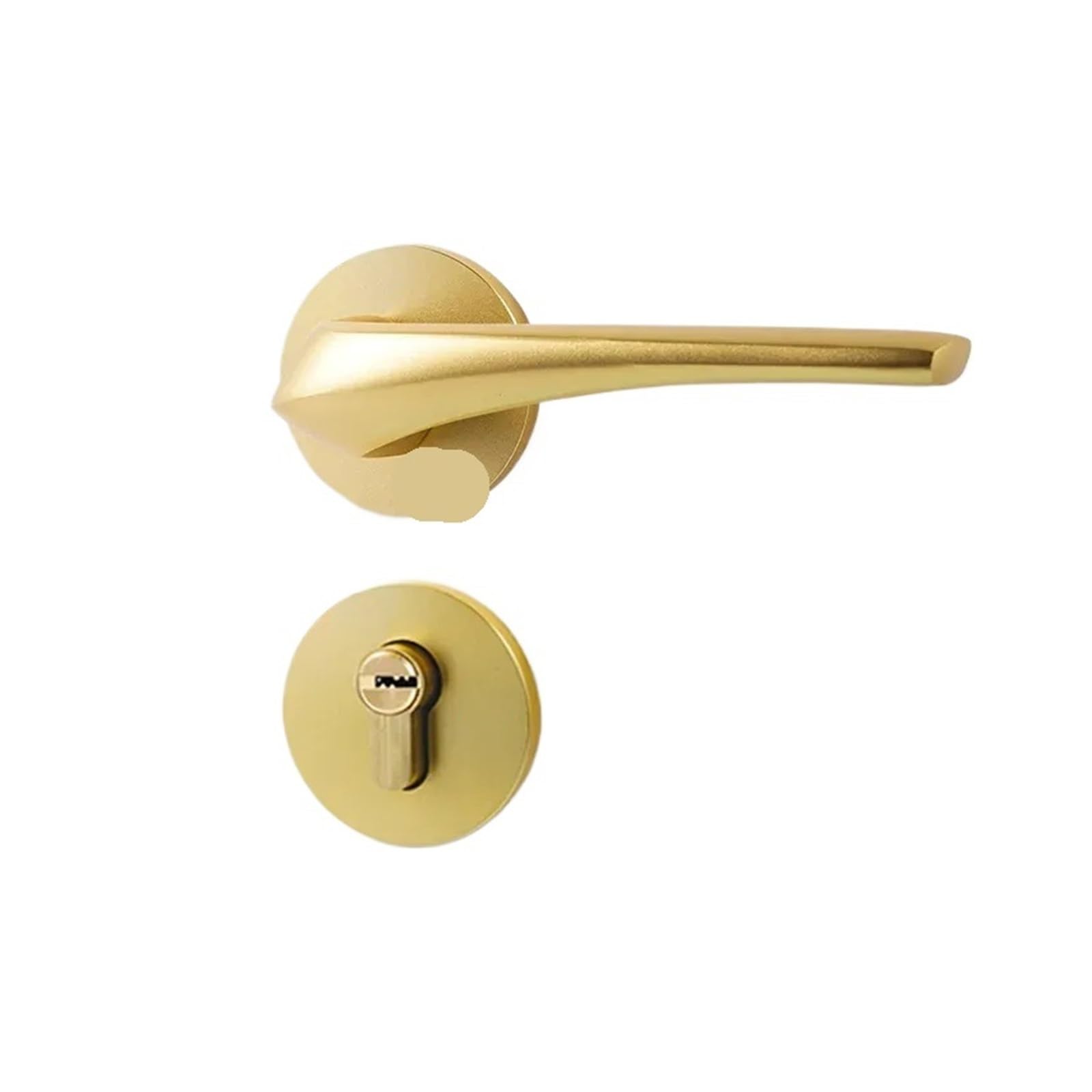 Poignée de porte intérieure or et serrure design en métal pour sublimer vos pièces