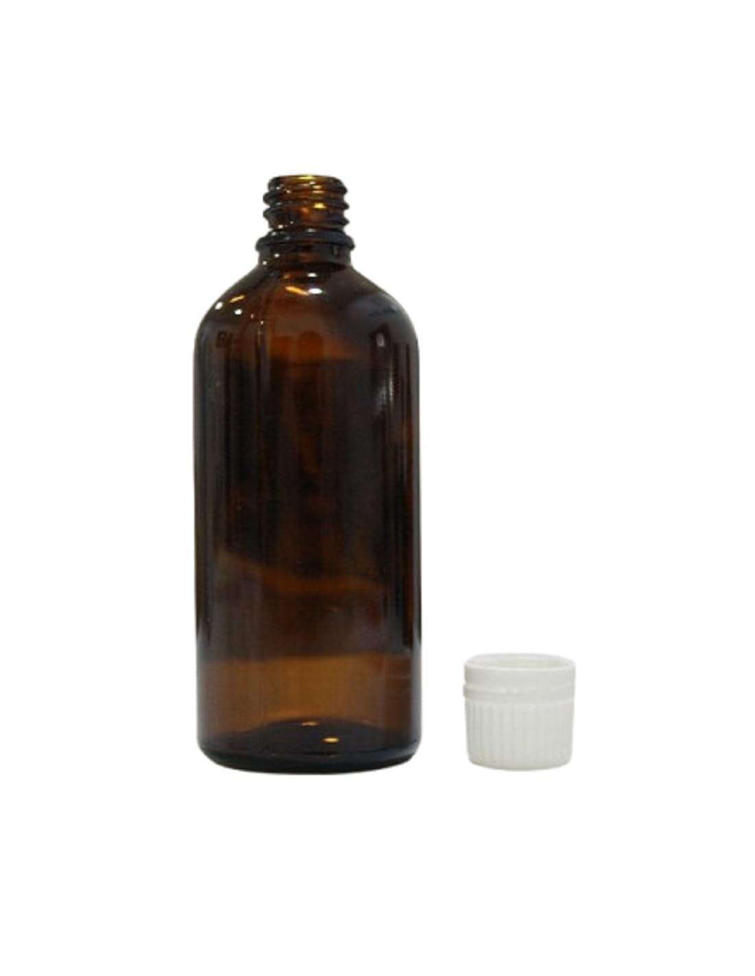 Botella Ambar 100 ml Pack 10 Unidades con Tapón a Rosca | Botella Hermetica para Laboratorio, Liquidos, Aceites Esenciales