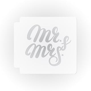 Mr and Mrs 783-G219 Stencil (3 inch)