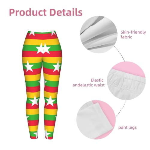 Leggings de compresión de Myanmar sin transparencias mallas de gimnasio 6