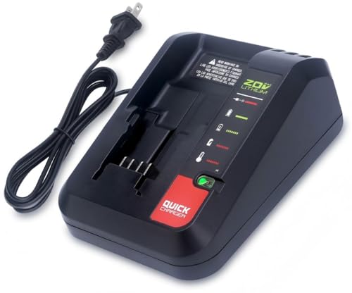 Compatible with Porter Cable 20V Battery Charger, PCC692L Fast Charger Compatible with Black & Decker 20V MAX and Compatible with Porter-Cable 20V MAX Lithium Batteries PCC680L PCC685L LBXR20 LBXR2020