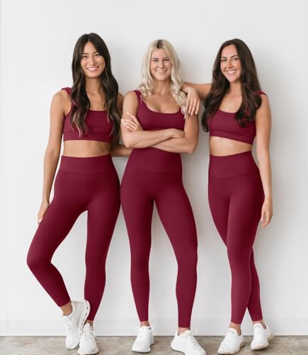 Blisset High Waist Leggings for Women - Opaque, Soft Tummy Control Athletic Pants for Yoga, Running, Workout and Gym - Image 3