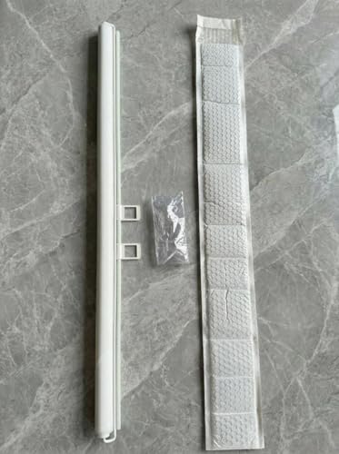 Einziehbares Haustiergitter ohne Bohren, biegbares, verstellbares Hundegitter für Treppen, Türen und Raumteiler, freistehendes, faltbares Katzengitter, verstellbare Größe (weiß, 78 cm H x 110 cm B)