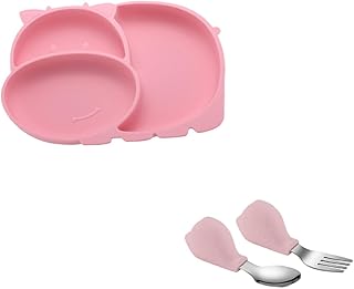 Totority 1 Conjunto De Placa De Silicone Para Bebê Utensílio De Silicone Para Descanso Prato De Jantar Para Bebê Prato Para Comer Prato De Jantar Para Crianças Silicone De Qualidade