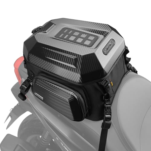 Sacoche arrière moto pour ranger un casque intégral sac rigide étanche