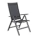 Produktbild OUTLIV. Padua Klappsessel, Gartensessel aus Aluminium/Textilene für Ihren Garten, Balkon oder Camping, Gestell in Grau