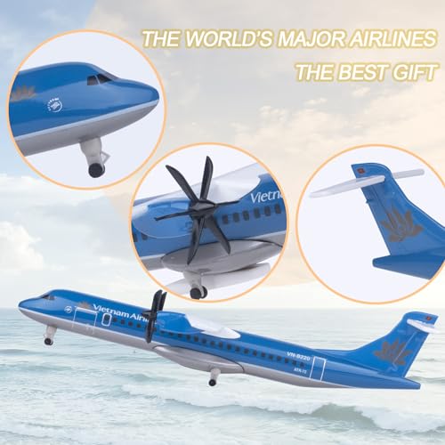 Modelo de avión a escala 1:300 Vietnam ATR miniatura coleccionable 4