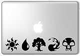 Magic the Gathering Mana Symbols - Apple Macbook Laptop Vinyl Sticker Decal