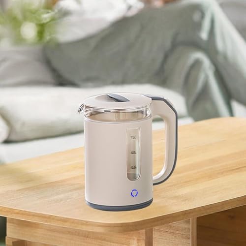 Tetera eléctrica de vidrio borosilicato 1.2L color albaricoque miniatura 3