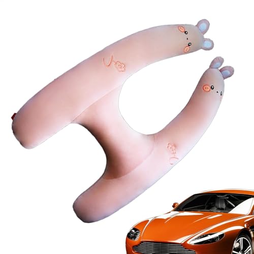 Almohada para dormir en el coche para niños | Soporte de cabeza para dormir en forma de H | Cómodo soporte para el cuello del coche, almohada transpirable para niños, comodidad