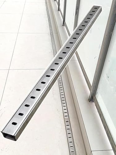 Tapa de desagüe Delgada para Patio: Drenaje de Agua eficaz para áreas Exteriores, Jardines y entradas de vehículos. Diseño Duradero y de Perfil bajo para una Mejor gestión del Flujo de Agua.