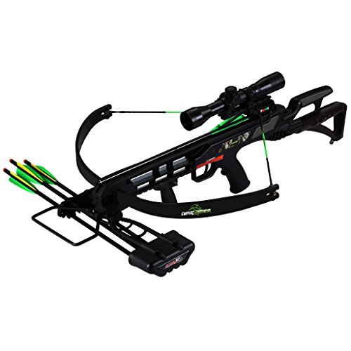 SA Sports Empire Terminator Recon Recurve Crossbow w. 4x32 Multi-Range Scope, 175Lb, 260 Fps (613) SA Sports Empire Terminator Recon Recurve Crossbow w. 4x32 Multi-Range Scope, 175Lb, 260 Fps (613)